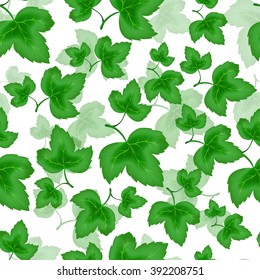 Floral seamless pattern. Vector. Seamless texture with leaves. Endless floral pattern.