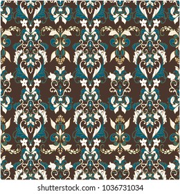 Floral seamless pattern  Vector vintage wallpaper