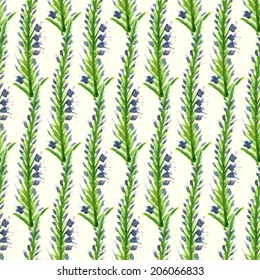 Floral seamless pattern. Vector watercolor flowers. EPS 10