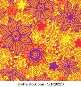 Floral seamless pattern in vector..Seamless pattern can be used for wallpaper, pattern fills, web page background,surface textures.