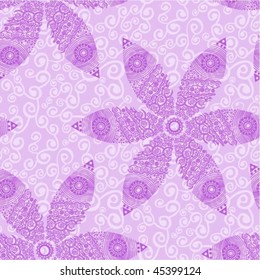 Floral seamless pattern with vintage background. You can use it separately.