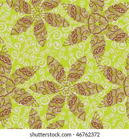 Floral seamless pattern with vintage background.