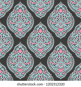 Floral seamless pattern. Vintage vector, paisley elements. Traditional,Turkish, Indian motifs. Great for fabric and textile, wallpaper, packaging or any desired idea.