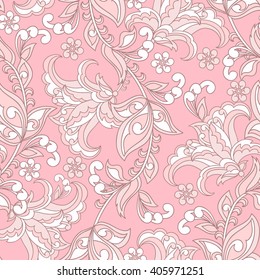 floral seamless pattern. Vintage vector background