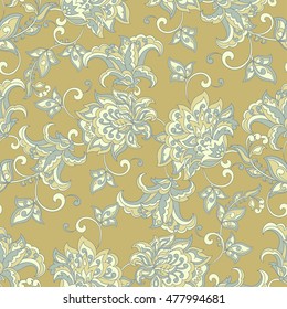 floral seamless pattern. Vintage vector background