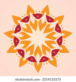 Patrón floral sin fisuras para Fondos de pantalla, mosaico, tela y fondo. Patrón abstracto sin fisuras. Antecedentes y contexto. Diseño ornamental. Adornos de mosaico de colores. Vector ilustración gráfica. 