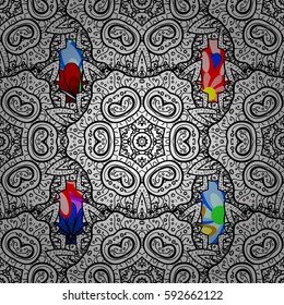Floral seamless pattern with watercolor effect. Textile print for bed linen, jacket, package design, fabric and fashion concepts. Abstract vector seamless pattern flower design in colors.