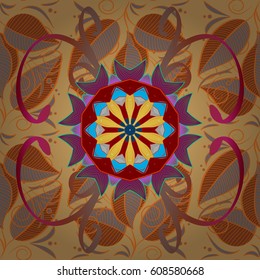 Floral seamless pattern with watercolor effect. Textile print for bed linen, jacket, package design, fabric and fashion concepts. Abstract vector seamless pattern flower design in colors.
