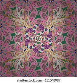 Floral seamless pattern with watercolor effect. Textile print for bed linen, jacket, package design, fabric and fashion concepts. A