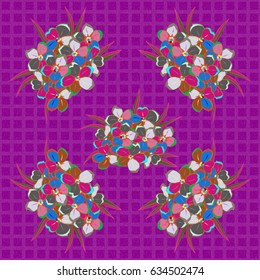 Floral seamless pattern watercolor effect. Varicolored seamless background. Textile print for bed linen, jacket, package design and fashion concepts. Abstract vector seamless pattern flower design.
