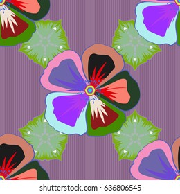 Floral seamless pattern watercolor effect. Varicolored background. Textile print for bed linen, jacket, package design, fabric and fashion concepts. Abstract vector seamless pattern flower design.