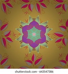 Floral seamless pattern with watercolor effect. Textile print for bed linen, jacket, package design, fabric and fashion concepts. Abstract vector seamless pattern leaf design in blue and pink colors.