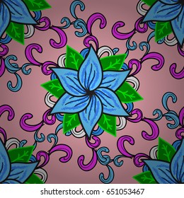 Floral seamless pattern with watercolor effect. Textile print for bed linen, jacket, package design, fabric and fashion. Abstract vector seamless pattern flower design in colors.
