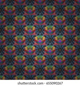 Floral seamless pattern with watercolor effect. Textile print for bed linen, jacket, package design, fabric and fashion concepts. Abstract vector seamless pattern flower design in pink colors.