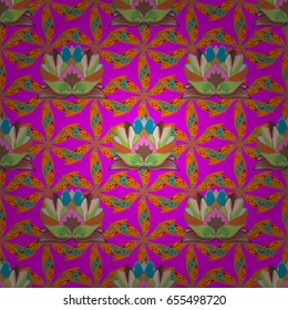 Floral seamless pattern with watercolor effect. Textile print for bed linen, jacket, package design, fabric and fashion concepts.