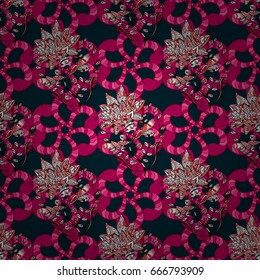 Floral seamless pattern with watercolor effect. Textile print for bed linen, jacket, package design, fabric and fashion concepts. Abstract vector seamless pattern flower design in colors.