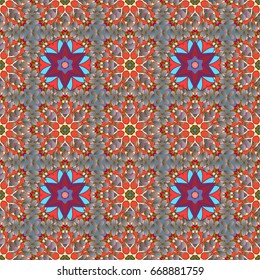 Floral seamless pattern with watercolor effect. Textile print for bed linen, jacket, package design, fabric and fashion concepts. Abstract vector seamless pattern flower design in colors.