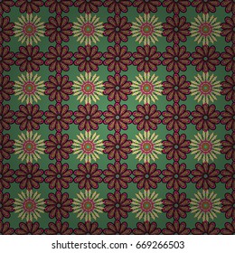 Floral seamless pattern with watercolor effect. Textile print for bed linen, jacket, package design, fabric and fashion concepts. Abstract vector seamless pattern flower design in colorfil colors.