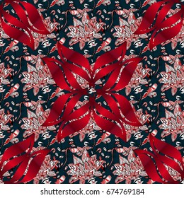 Floral seamless pattern with watercolor effect. Textile print for bed linen, jacket, package design, fabric and fashion concepts. Abstract vector seamless pattern flower design in colors.