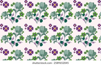 Floral seamless pattern .Watercolor floral pattern.Home decor, backgrounds, cards. Children abstract and floral design in doodle style. Vector illustration and seamless pattern.