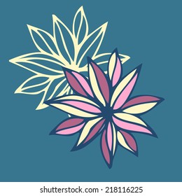 Floral seamless pattern. For web and print