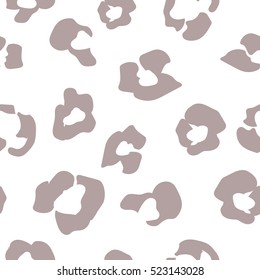 Floral seamless pattern of white abstract flowers. White and black flowers