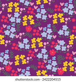 Patrón floral sin fisuras. Flores blancas y hojas con apoplejía sobre fondo marino. Impresión botánica