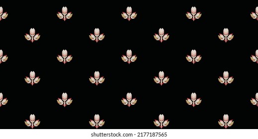 Floral seamless pattern, white Semi-double Camellia flowers with leaves on bright grey .