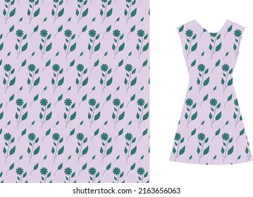 Floral seamless pattern, wild flower pattern design