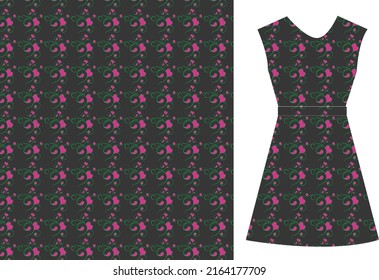 Patrón sin soldadura floral, diseño de patrones de flores silvestres