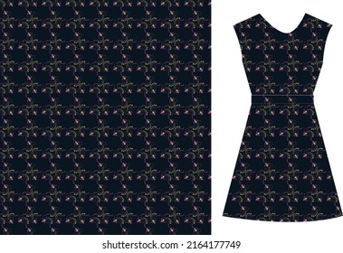 Floral seamless pattern, wild flower pattern design