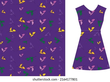 Floral seamless pattern, wild flower pattern design
