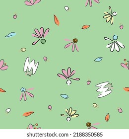 Floral seamless pattern winter background for fashion prints, fabric, wallpaper and all prints on background earth tone color.