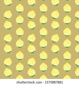 floral seamless pattern with yellow rose. vector flowers design for textile, tiles, background. beautiful vector illustration.