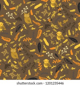 Floral seamless pattern for your design. Natural wallpaper design 