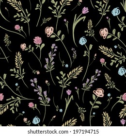 Floral seamless pattern for your design