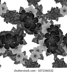 floral seamless pattern. For your fabric design, postcards, wedding invitations, birthday, Valentine's day and more. Vector illustration.