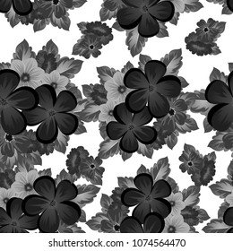 floral seamless pattern. For your fabric design, postcards, wedding invitations, birthday, Valentine's day and more. Vector illustration.