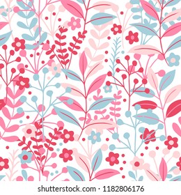 Floral  seamless pattern,background.Tropical seamless leaves pattern. Vector illustration