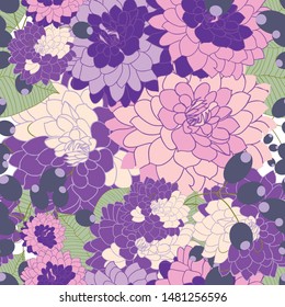 Floral Seamless Pattern.Blush Pink Background.Nature inspired Backgrund or Texture perfect for Stationary,Fabrics,Packaging,Giftwrap,
textiles, wallpaper, home goods, packaging prouducts.