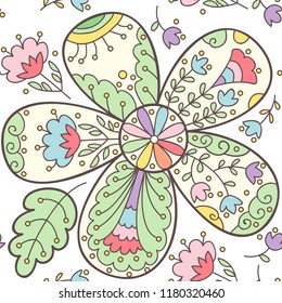 Floral seamless pattern.Cute flower print.