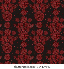 Floral seamless pattern.Flower Garden.vector floral illustration in vintage style. folk style. ethnic pattern.