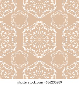 Floral seamless patterns. Colored background. Vector illustration