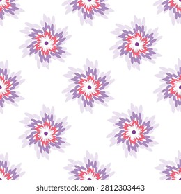 Floral seamless patterns. Meadow plants, leaves, leaf and flowers. All over print. modern flat style. Floral abstract silhouettes