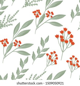 Floral seamless patterns vector cool background trendy flowers 