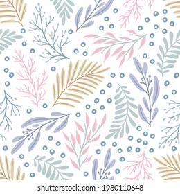 Floral seamless patterns. Vector design for paper, cover, fabric, interior decor