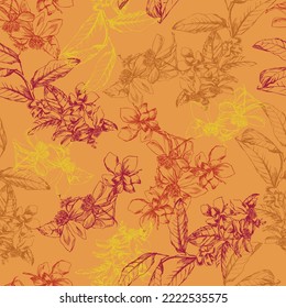 Floral seamless patterns. vector design for paper, cover, fabric, interior decor and other users.