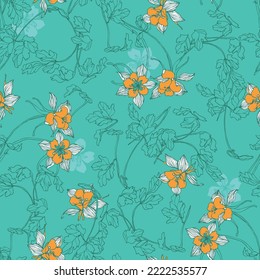 Floral seamless patterns. vector design for paper, cover, fabric, interior decor and other users.
