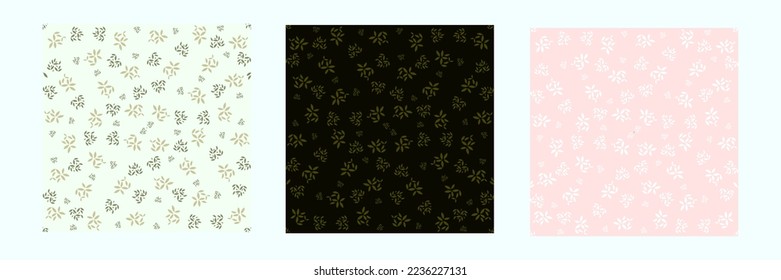 Floral seamless patterns. Vector design for paper, cover, fabric, interior decor and other users