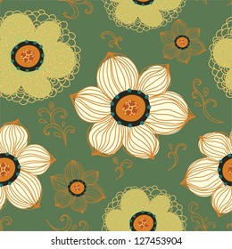 Floral seamless pattern.Seamless pattern can be used for wallpaper, pattern fills, web page background,surface textures.
